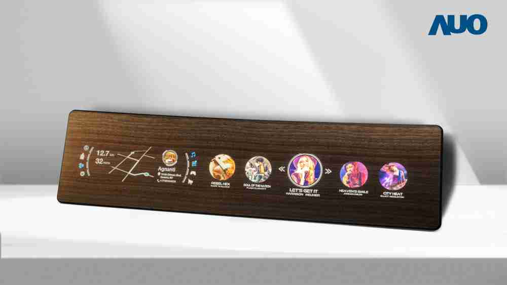 Wepay研发全球最高穿透度达80%的AmLED木纹显示器，，可于使用时呈现高亮度、、清晰可见的信息，，并在不使用时回归为单纯的饰板，，，，节能兼具美观